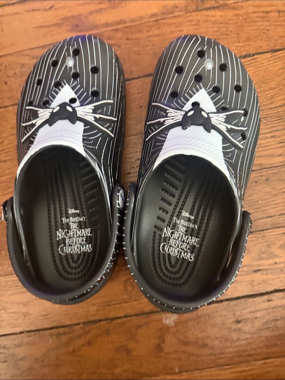 CROCS Kids' The Nightmare Before Christmas Jack Skellington Clogs - Black/White